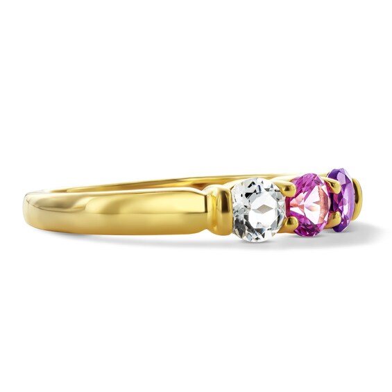 Mother's 4.0mm Birthstone Ring (2-5 Stones)