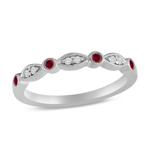 Birthstone Stackable Ring (1-2 Stones)