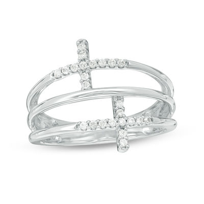 1/8 CT. T.W. Diamond Double Sideways 