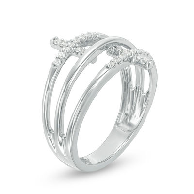 1/8 CT. T.W. Diamond Double Sideways 