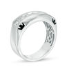 Thumbnail Image 2 of Enchanted Disney 3/4 CT. T.W. Diamond Crown Wedding Band in 14K White Gold