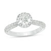 Thumbnail Image 1 of Vera Wang Love Collection 1-5/8 CT. T.W. Certified Diamond Frame Engagement Ring in 14K White Gold (I/SI2)