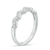 Thumbnail Image 2 of 1/10 CT. T.W. Diamond Zig-Zag Band in 10K White Gold