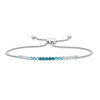 Thumbnail Image 1 of London, Swiss and Sky Blue Topaz Ombré Bolo Bracelet in Sterling Silver - 8.5"