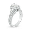 Thumbnail Image 2 of Vera Wang Love Collection 2-1/4 CT. T.W. Emerald-Cut Diamond Frame Engagement Ring in 14K White Gold (I/SI2)