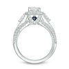Vera Wang Love Collection 2-1/4 CT. T.W. Certified Emerald-Cut Diamond Frame Engagement Ring in 14K White Gold (I/SI2)