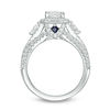 Thumbnail Image 3 of Vera Wang Love Collection 2-1/4 CT. T.W. Certified Emerald-Cut Diamond Frame Engagement Ring in Platinum (I/SI2)