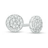 Thumbnail Image 0 of 1/8 CT. T.W. Diamond Circle Stud Earrings in 10K White Gold