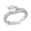 Thumbnail Image 1 of Limited Edition Enchanted Disney Snow White 1-1/2 CT. T.W. Diamond Bow Engagement Ring in 14K Two-Tone Gold