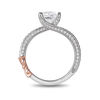 Limited Edition Enchanted Disney Snow White 1-1/2 CT. T.W. Diamond Bow Engagement Ring in 14K Two-Tone Gold