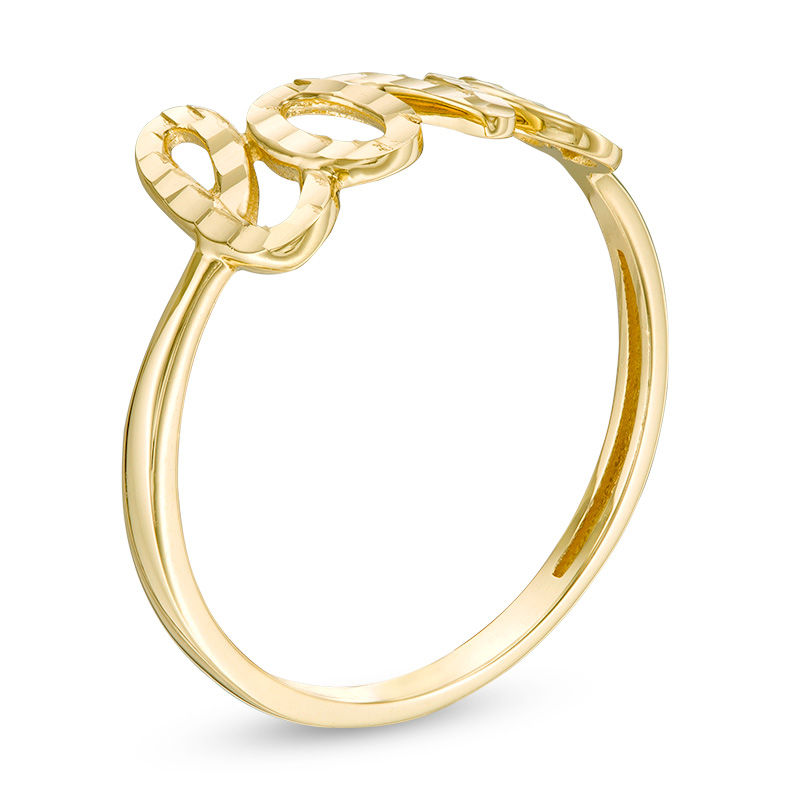 Main Image 2 of Cursive &quot;love&quot; Ring in 10K Gold