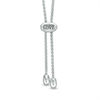 Thumbnail Image 2 of The Kindred Heart from Vera Wang Love Collection 1/10 CT. T.W. Diamond and Sapphire Bracelet in Sterling Silver - 9.0"