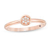 Thumbnail Image 0 of Vera Wang Love Collection Diamond Accent Composite Stackable Ring in 14K Rose Gold