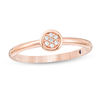 Thumbnail Image 1 of Vera Wang Love Collection Diamond Accent Composite Stackable Ring in 14K Rose Gold