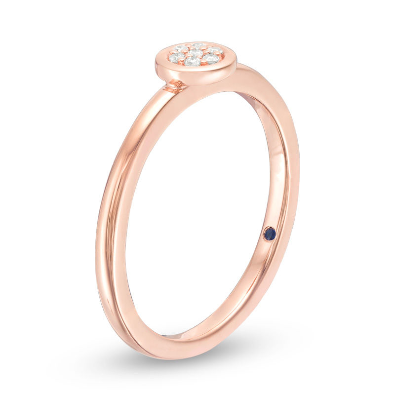 Main Image 2 of Vera Wang Love Collection Diamond Accent Composite Stackable Ring in 14K Rose Gold