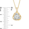 Thumbnail Image 1 of 1/5 CT. T.W. Diamond Love Knot Pendant in 10K Gold