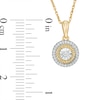 Thumbnail Image 2 of 1/10 CT. T.W. Diamond Frame Pendant in 10K Gold