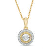 Thumbnail Image 1 of 1/10 CT. T.W. Diamond Frame Pendant in 10K Gold