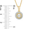 Thumbnail Image 2 of 1/10 CT. T.W. Diamond Frame Pendant in 10K Gold