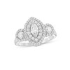 Thumbnail Image 1 of 1 CT. T.W. Marquise Diamond Past Present Future® Frame Engagement Ring in 14K White Gold