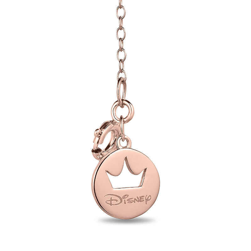 Main Image 2 of Limited Edition Enchanted Disney Snow White Garnet Apple Pendant in 10K Rose Gold