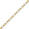 Thumbnail Image 1 of Diamond-Cut Heart and "X" Bracelet in 14K Two-Tone Gold