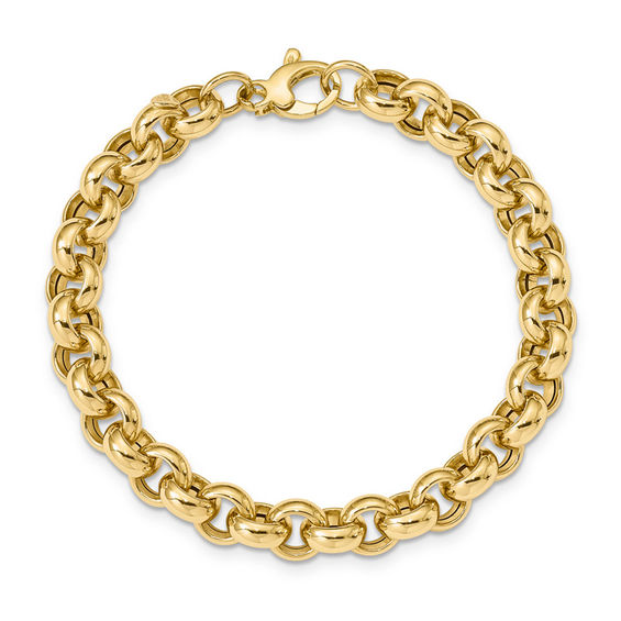 Ladies' Rolo Chain Bracelet in 14K Gold - 7.5