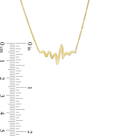Heartbeat Necklace in 10K Gold
