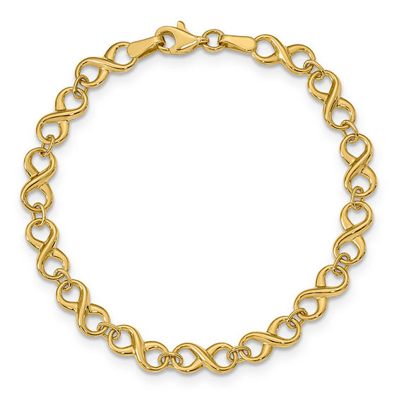 Vintage 14k Yellow Gold Link Bracelet 7 Inch Italy – JT Jewelry Shop