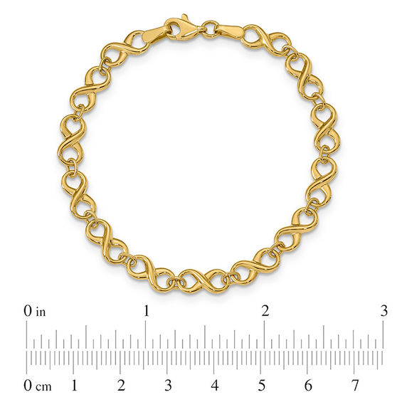 Infinity Link Bracelet in 14K Gold