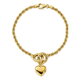 Image result for picture of a gold tween charm bracelet