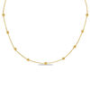 Thumbnail Image 1 of Diamond-Cut Bead Station Necklace in 14K Gold - 17&quot;