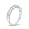 Thumbnail Image 2 of 1/3 CT. T.W. Baguette and Round Diamond Scallop Wedding Band in 10K White Gold