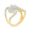 Thumbnail Image 1 of 1 CT. T.W. Diamond Open Starburst Ring in 14K Gold