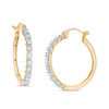 Thumbnail Image 0 of 1/2 CT. T.W. Diamond Hoop Earrings in 10K Gold