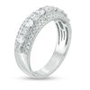 Thumbnail Image 3 of 1 CT. T.W. Baguette and Round Diamond Alternating Vintage-Style Anniversary Band in 14K White Gold