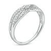 Thumbnail Image 2 of 1/3 CT. T.W. Diamond Crossover Anniversary Band in 10K White Gold