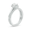 Thumbnail Image 2 of 3/4 CT. T.W. Oval Diamond Frame Bridal Set in 14K White Gold