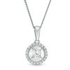 Thumbnail Image 1 of Magnificence™ 1/6 CT. T.W. Diamond Frame Pendant in 10K White Gold