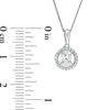 Thumbnail Image 2 of Magnificence™ 1/6 CT. T.W. Diamond Frame Pendant in 10K White Gold