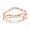 Thumbnail Image 1 of 1/5 CT. T.W. Diamond Contour Vintage-Style Solitaire Enhancer in 14K Rose Gold