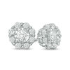 Thumbnail Image 1 of 1/2 CT. T.W. Diamond Snowflake Stud Earrings in 10K White Gold