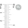 Thumbnail Image 2 of 1/2 CT. T.W. Diamond Snowflake Stud Earrings in 10K White Gold
