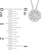 Thumbnail Image 1 of 1/2 CT. T.W. Diamond Snowflake Pendant in 10K White Gold