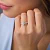 Thumbnail Image 1 of 5/8 CT. T.W. Marquise Diamond Frame Engagement Ring in 14K White Gold