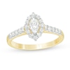 Thumbnail Image 1 of 5/8 CT. T.W. Marquise Diamond Frame Engagement Ring in 14K Gold
