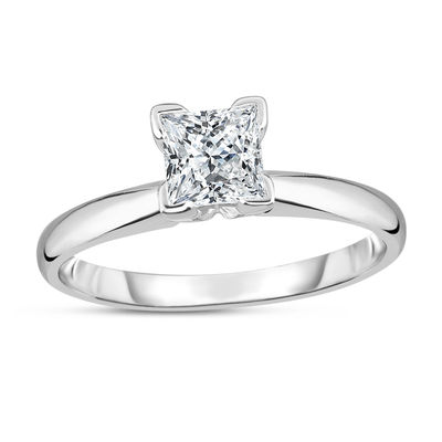 Details about   1.50 Ct Princess Cut Solitaire Diamond Anniversary Engagement Ring White Gold 