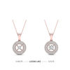 Thumbnail Image 2 of Magnificence™ 1/4 CT. T.W. Diamond Double Cushion Frame Pendant in 10K White Gold