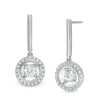 Thumbnail Image 1 of Magnificence™ 1/3 CT. T.W. Diamond Frame Drop Earrings in 10K White Gold