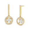 Thumbnail Image 1 of Magnificence™ 1/3 CT. T.W. Diamond Frame Drop Earrings in 10K Gold